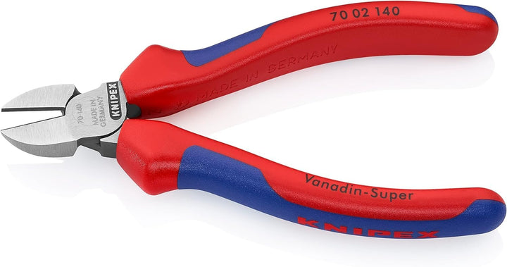Knipex 70 02 140 SB Diagonal Cutter 5 51" with soft handle in blister packaging - Diamond Home USA
