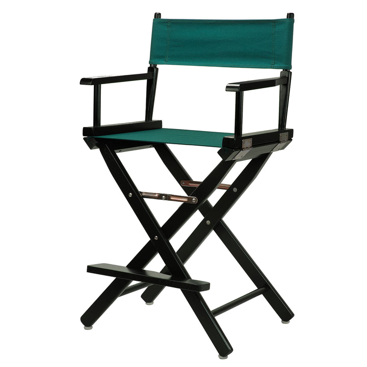 Casual Home Black Frame/Hunter Green Canvas 24" Counter Height Directors-Chairs