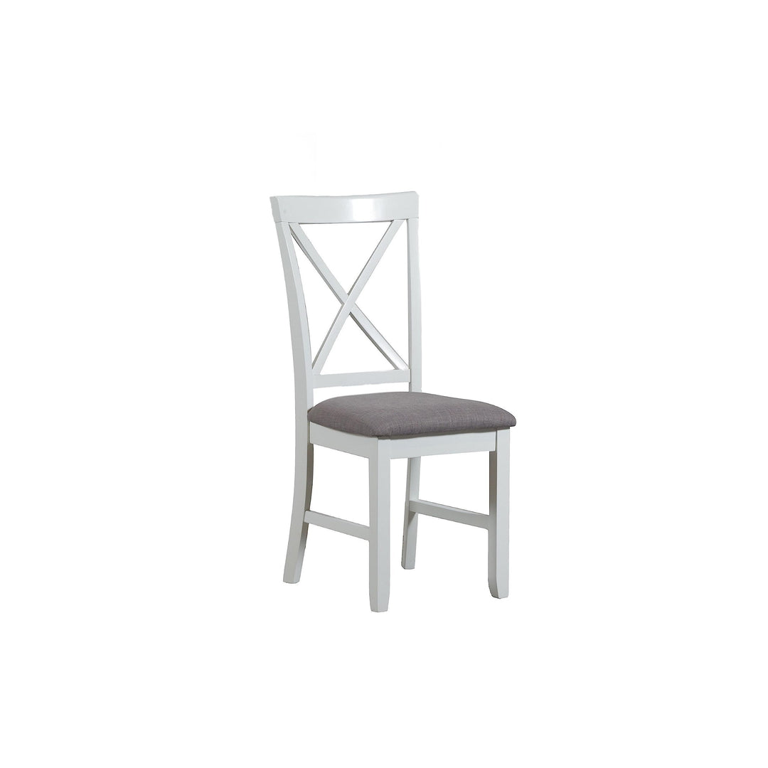 Powell Jane White Cushioned Dining Chair (Set of 2) Beige - Diamond Home USA