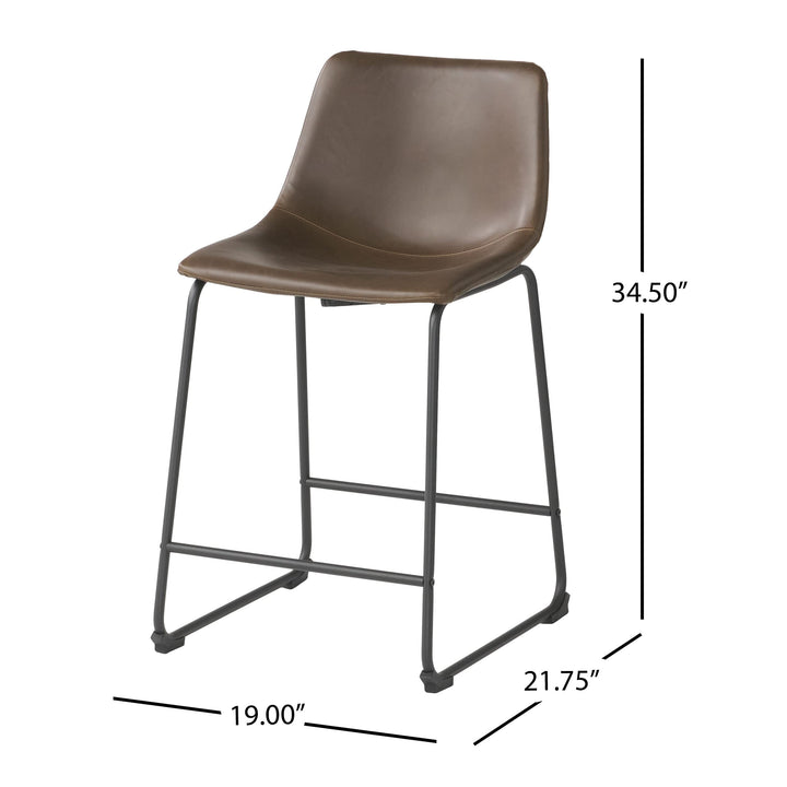 Christopher Knight Home Charlie Vintage Brown Counter Stool - Diamond Home USA