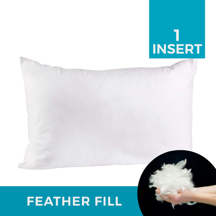 Westex Goose Feather Throw Pillow Insert 14" x 20" - Diamond Home USA