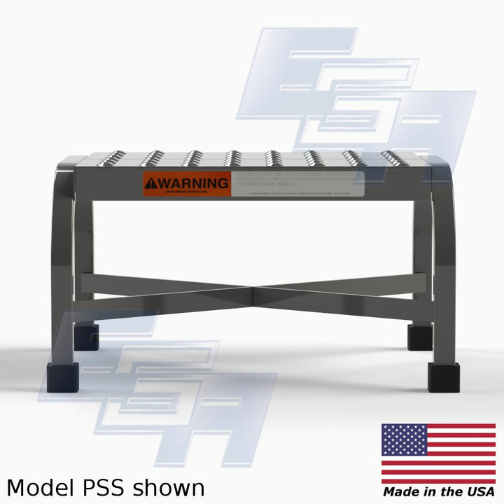 EGA Products Step Stool [Made in USA] Perforated Tread Welded OSHA Compliant - Diamond Home USA