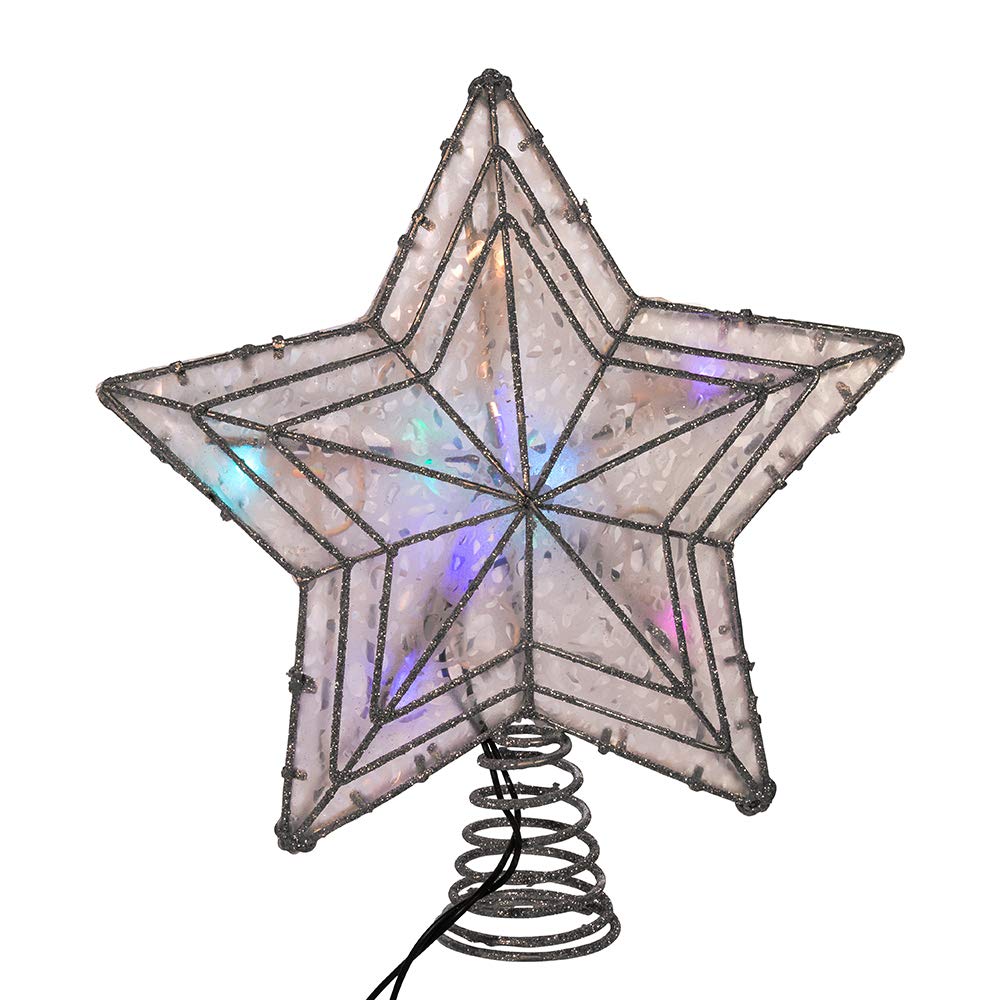Kurt Adler UL 10-Light LED Color-Changing Star Treetop - Diamond Home USA