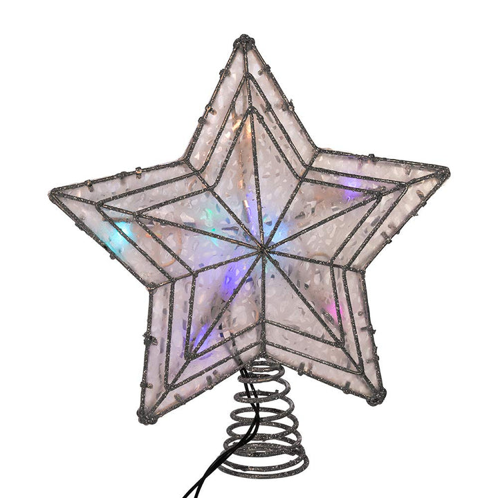 Kurt Adler UL 10-Light LED Color-Changing Star Treetop - Diamond Home USA