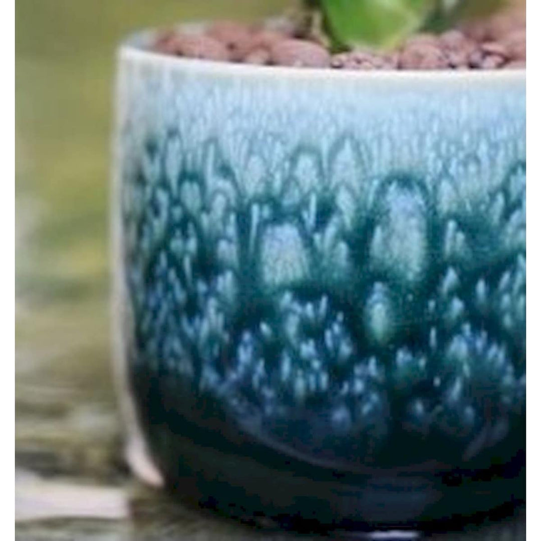 Marine Blues Ceramic Planter Blue