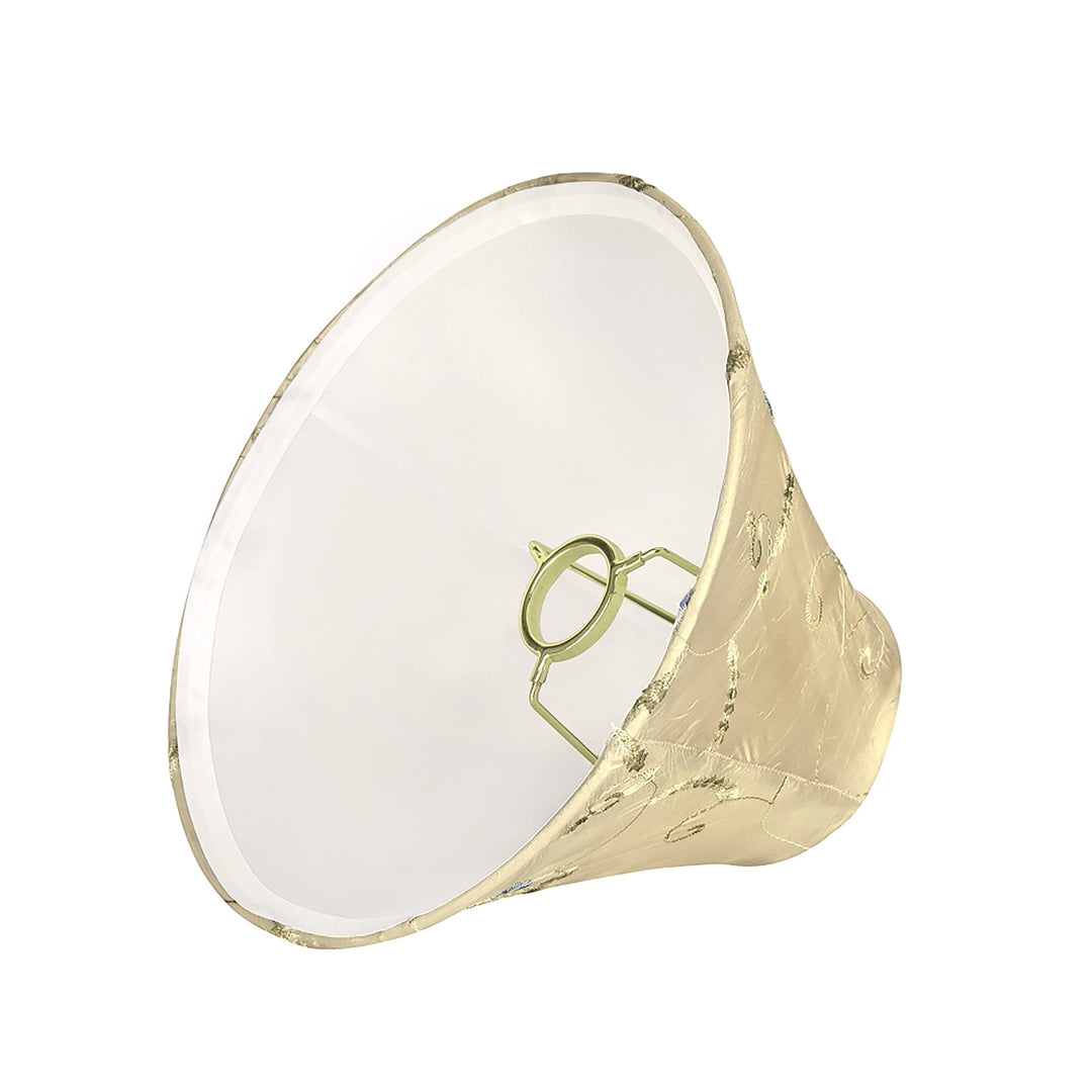 Aspen Creative 58026 Transitional Bell Shape UNO Construction Lamp Shade in Gold - Diamond Home USA