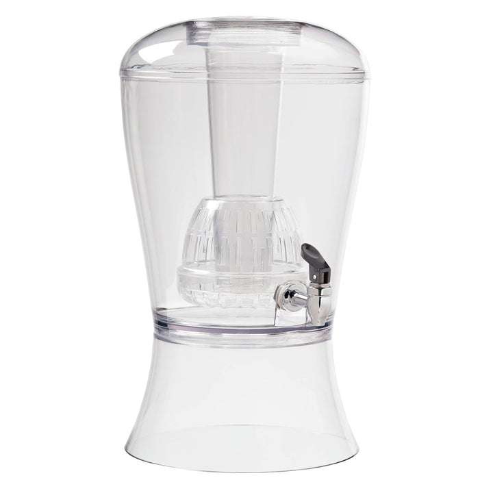 Beverage Dispenser with Ice Cylinder and Clear Acrylic - Diamond Home USA