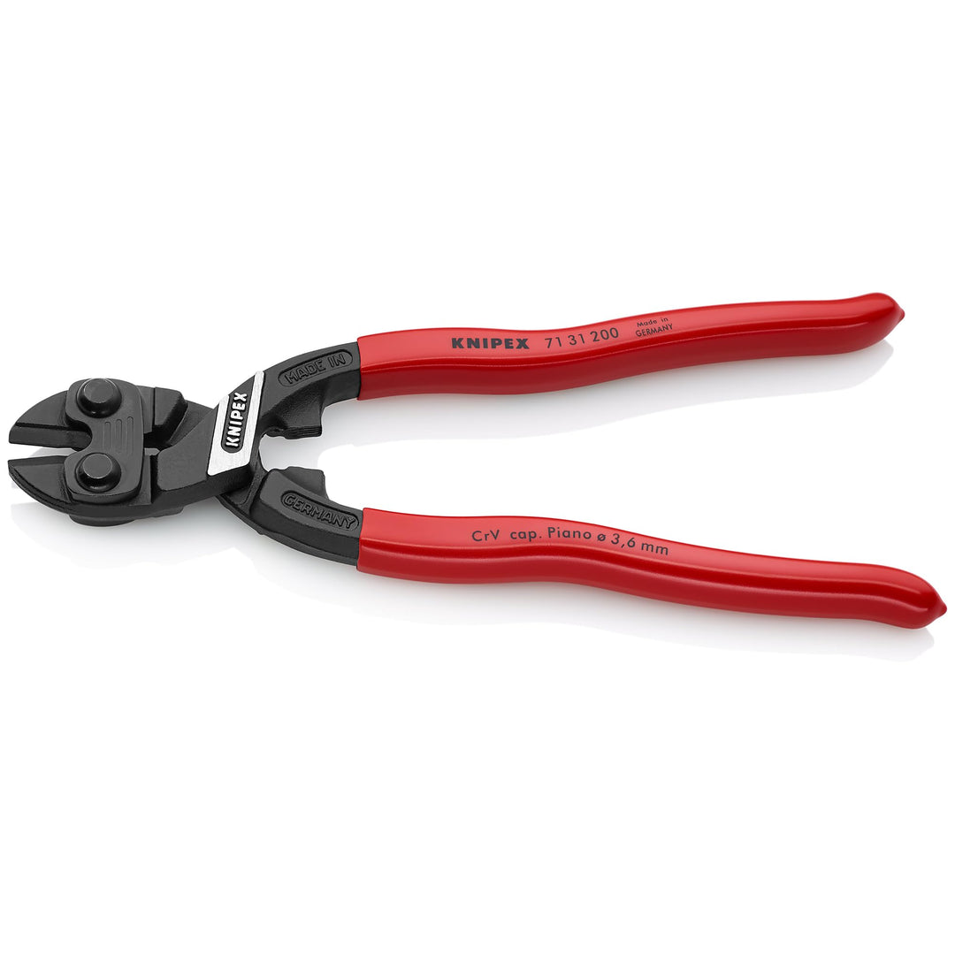 Knipex 8" Cobolt Compact Bolt Cutters Recessed Blade - Plastic Grip - Diamond Home USA