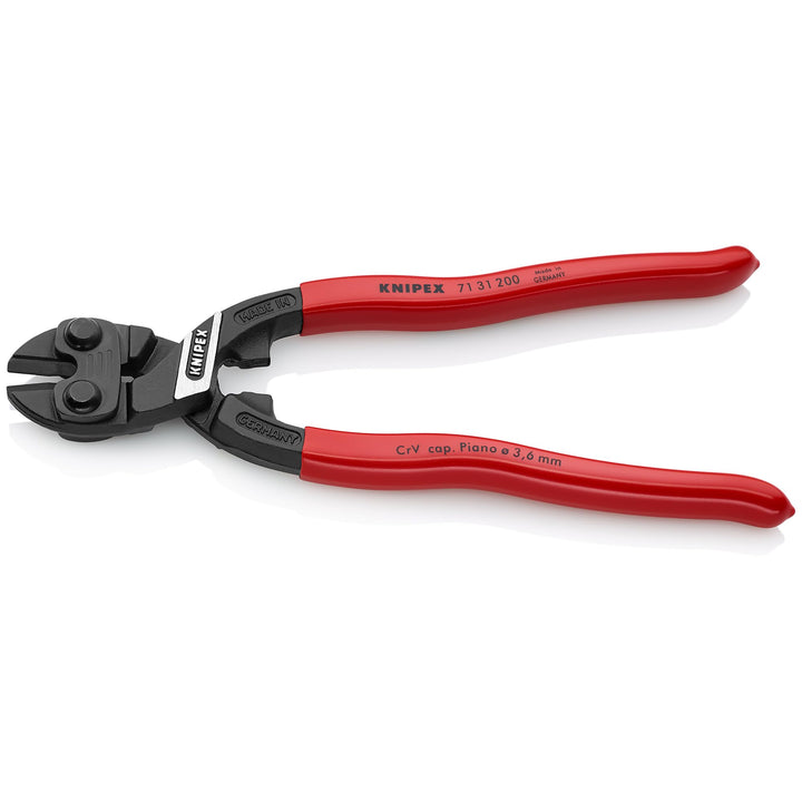 Knipex 8" Cobolt Compact Bolt Cutters Recessed Blade - Plastic Grip - Diamond Home USA