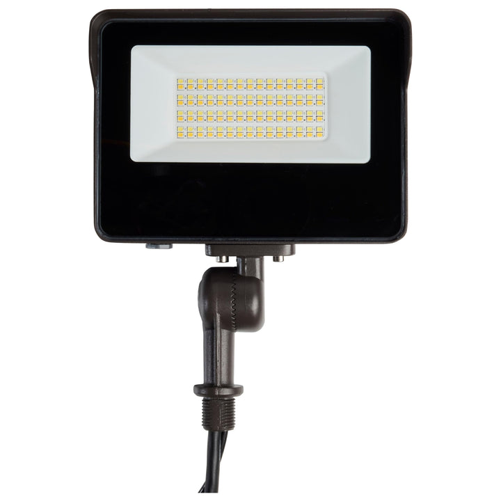 Led Tempered Glass Flood Light with Photocell 3k/4k/5k 15w/25w/35w Bronze - Diamond Home USA