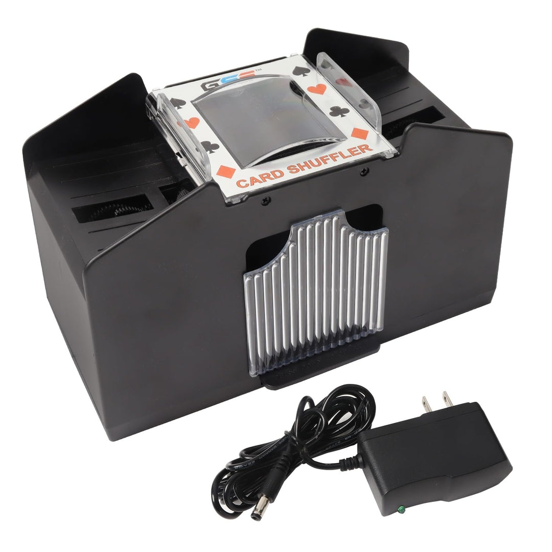 4-Deck Casino Automatic Card Shuffler Ac/dc-Power/Battery-Operated Electric