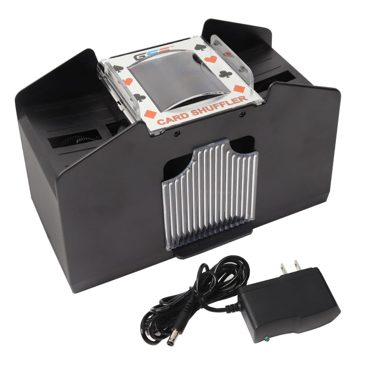 4-Deck Casino Automatic Card Shuffler Ac/dc-Power/Battery-Operated Electric