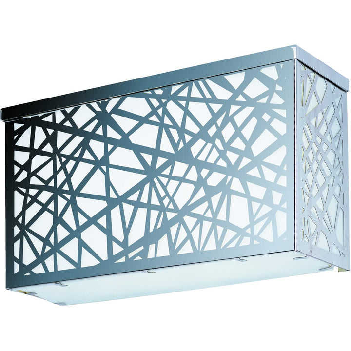 ET2 Inca-24W 4 LED Square Large Outdoor Wall Sconce-12 Inches Wide by 6.5 inches