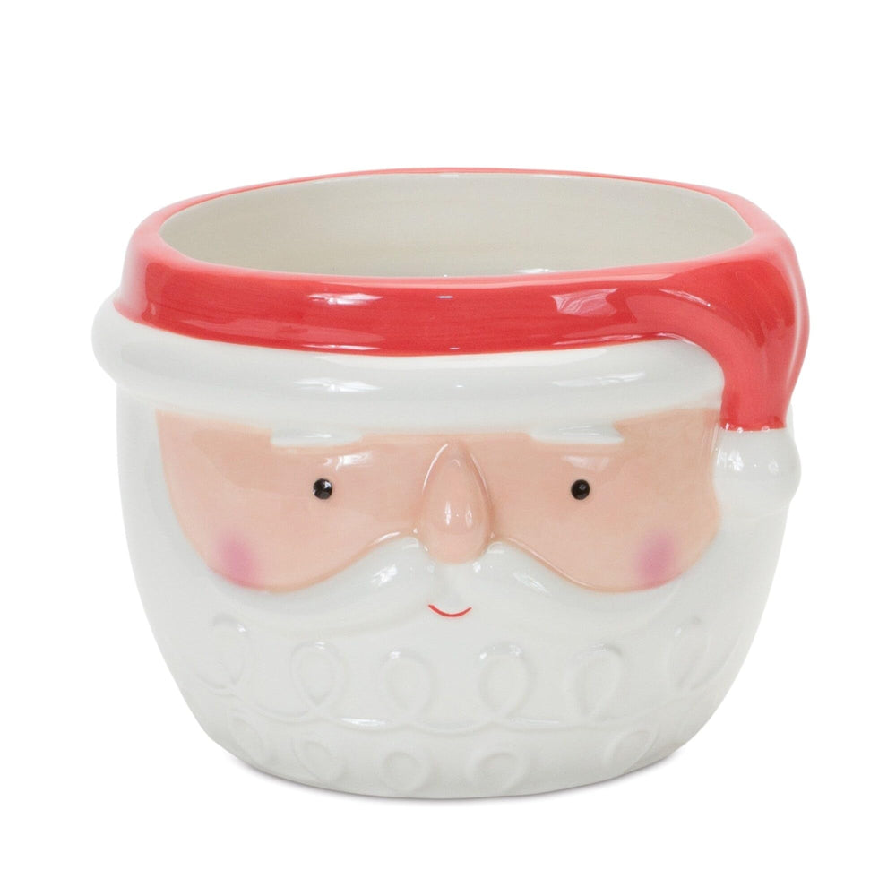 Ceramic Santa Planter (Set of 2) Red - Diamond Home USA