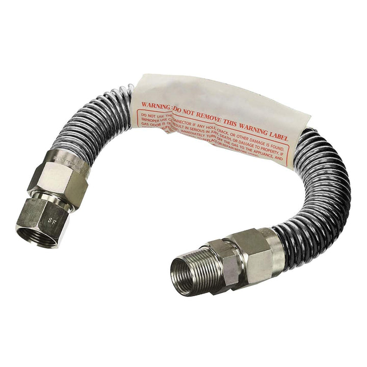 Flextron FTGC-SS14-12C 12" Flexible Gas Line Connector with 3/8" Outer