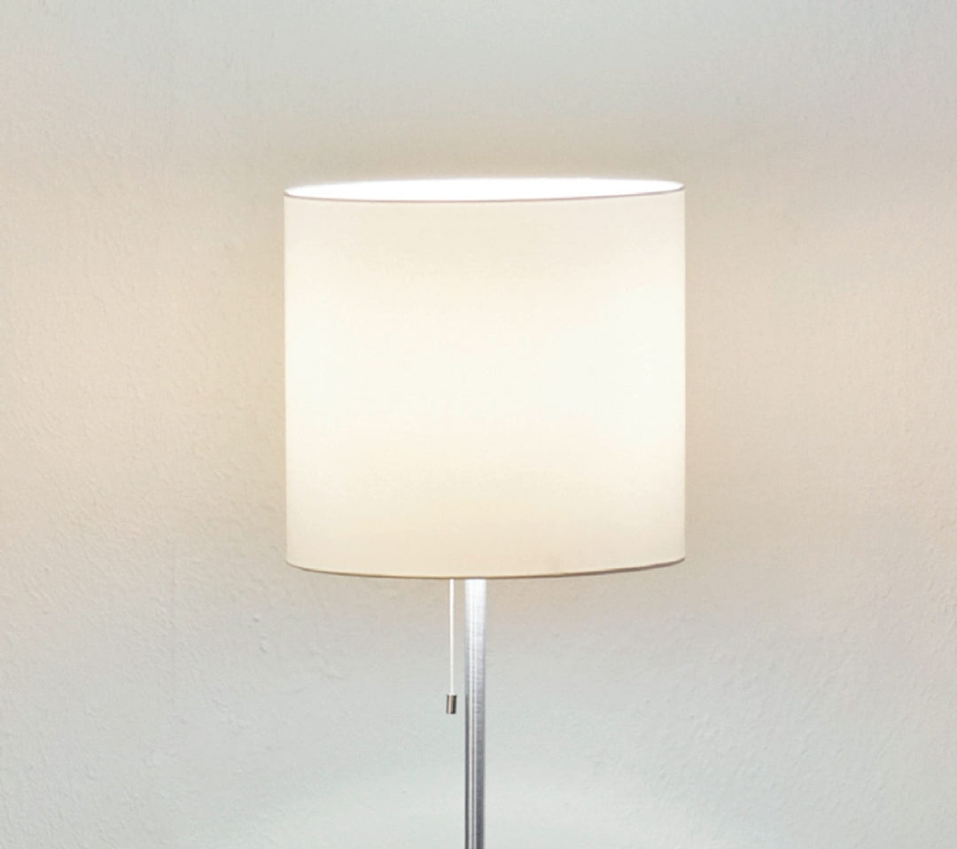 EGLO 82813A Sendo LED Dimmable Floor Lamp Plug-in Lighting with Crème Fabric - Diamond Home USA