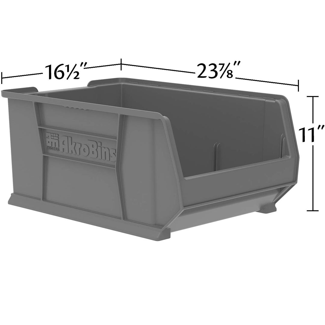 Akro-Mils 30288 Super-Size AkroBin Heavy Duty Stackable Storage Bin Plastic - Diamond Home USA