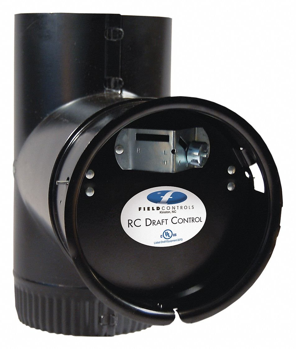 Field ls 2-3/4" x 6-5/8" x 6-5/8" Galvanized Steel Barometric Draft