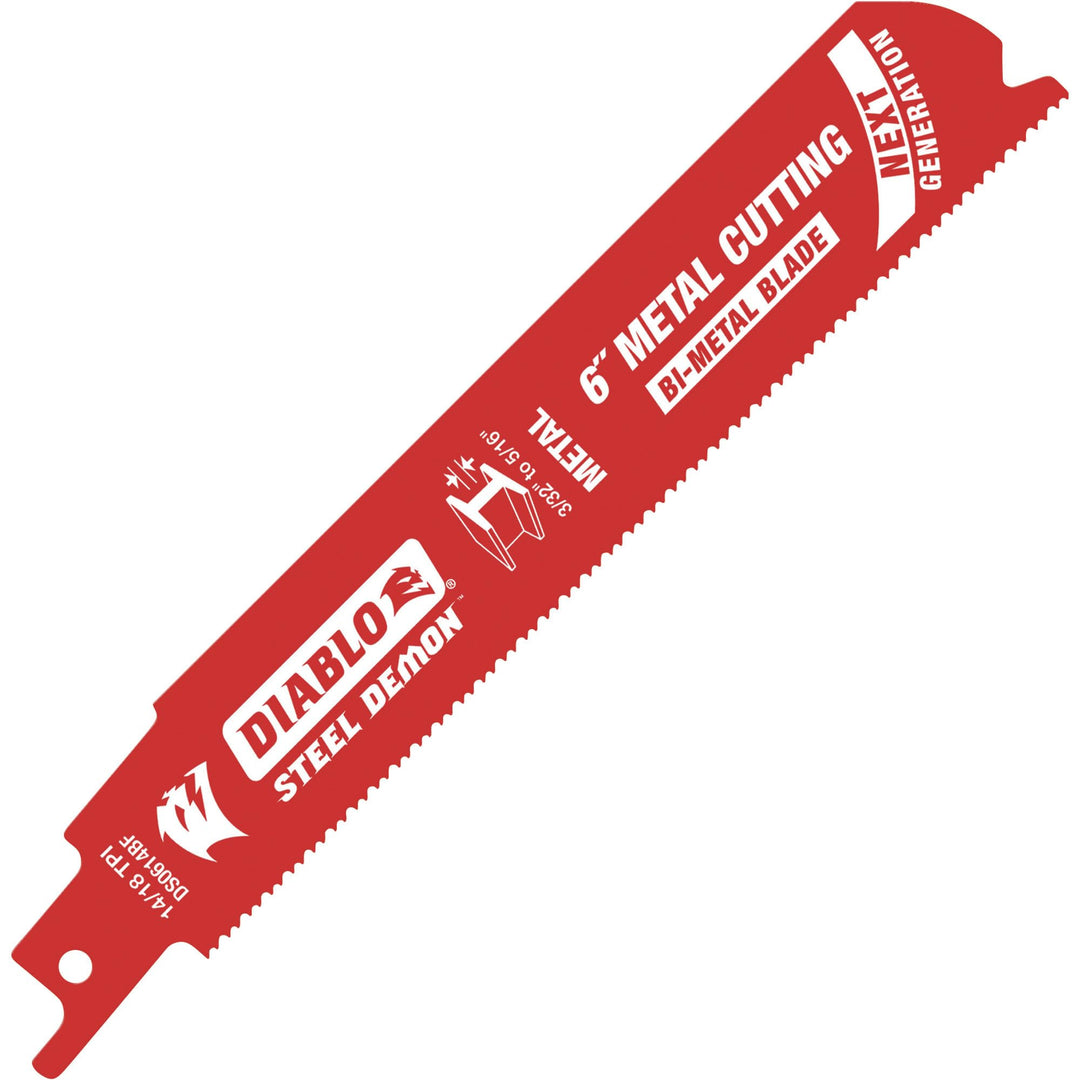 Diablo Steel Demon etal Cutting Saw Blade - 25-Pk. 6in. 14/18 TPI for Thin to