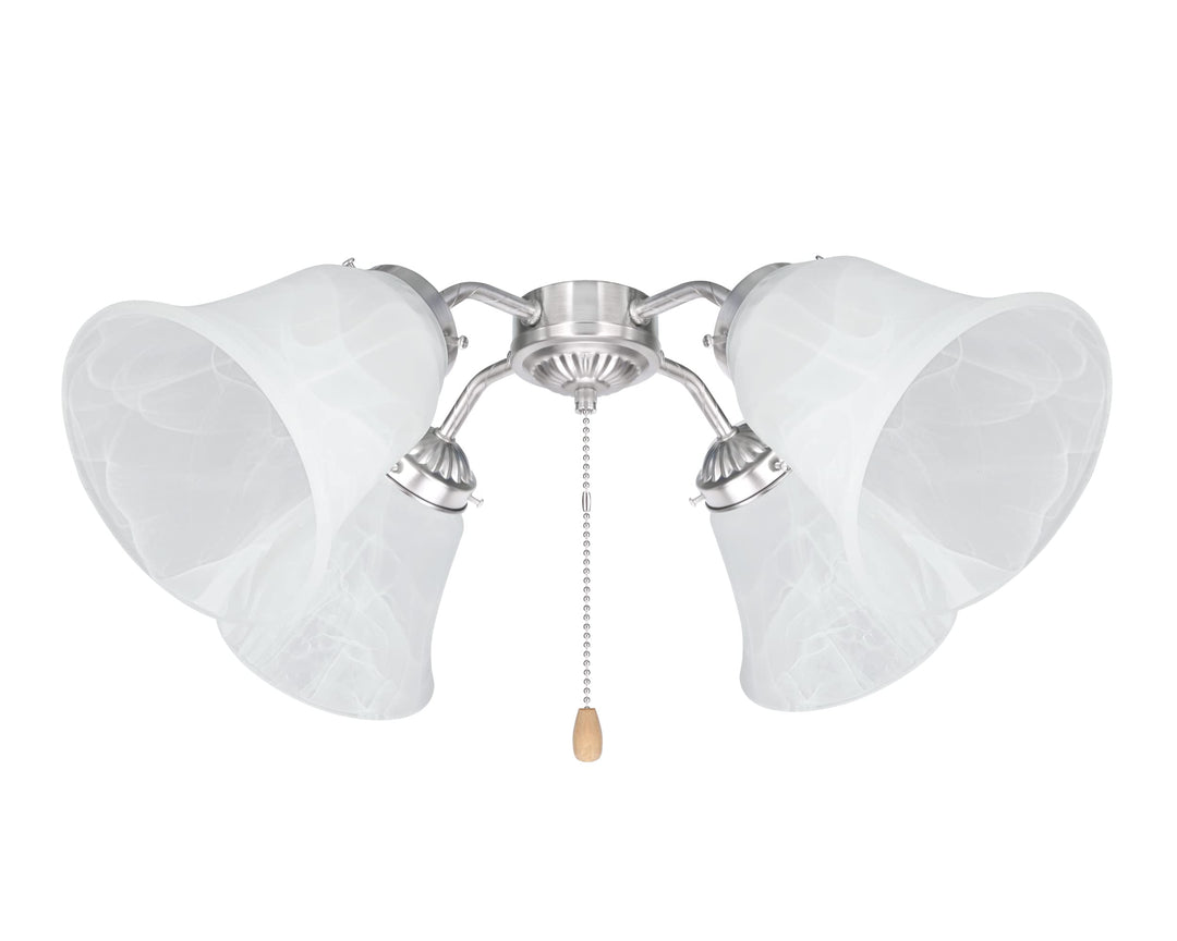 Aspen Creative Alabaster 23105-4 Transitional Style Replacement Bell Shaped - Diamond Home USA