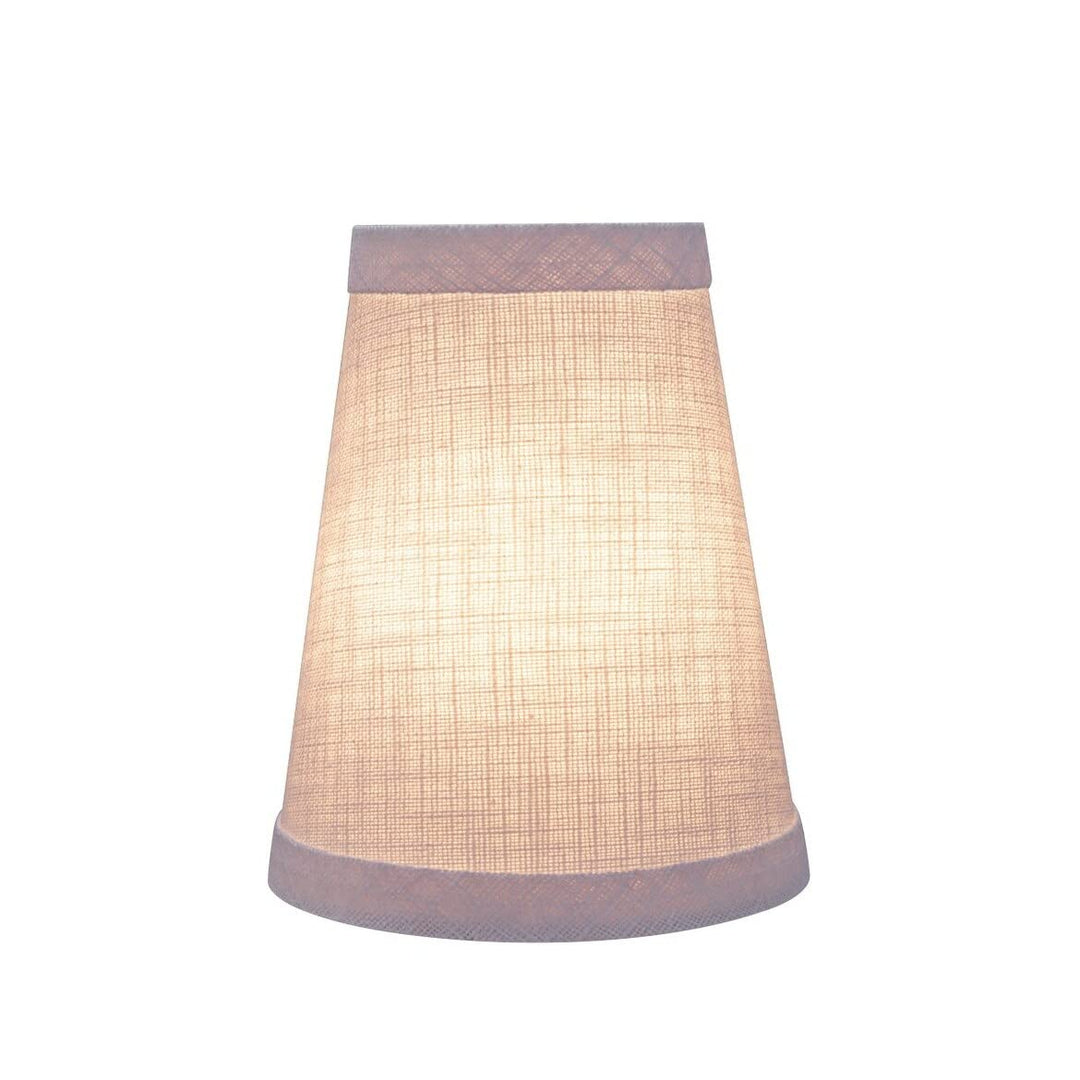 Hardback Empire Chandelier Clip-on Lamp Shade (2 Pack) White (2-1/2" X 4" 5") - Diamond Home USA