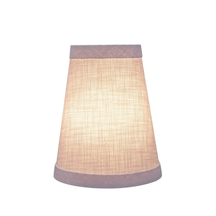 Hardback Empire Chandelier Clip-on Lamp Shade (2 Pack) White (2-1/2" X 4" 5") - Diamond Home USA