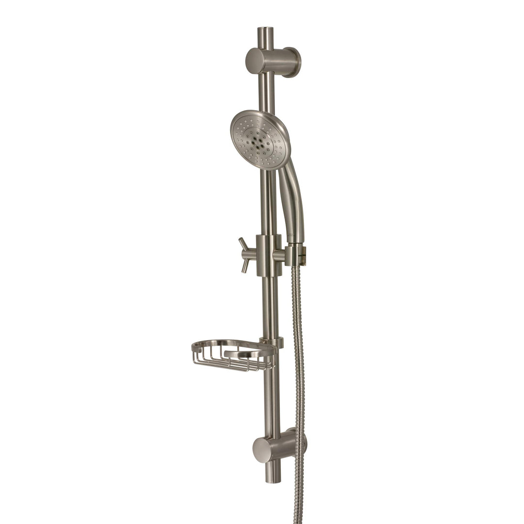 PULE howerpas 1010-BN Adjustable lide Bar for Hand hower with Wire Basket - Diamond Home USA