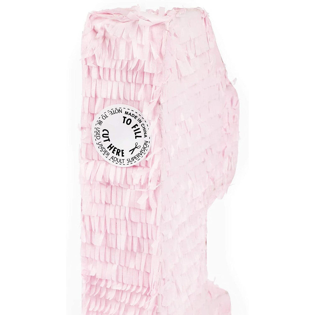 Pinata Number 1 Floral 1st Birthday Party Supplies (16.5 X 11 3 in) Pink Paper - Diamond Home USA