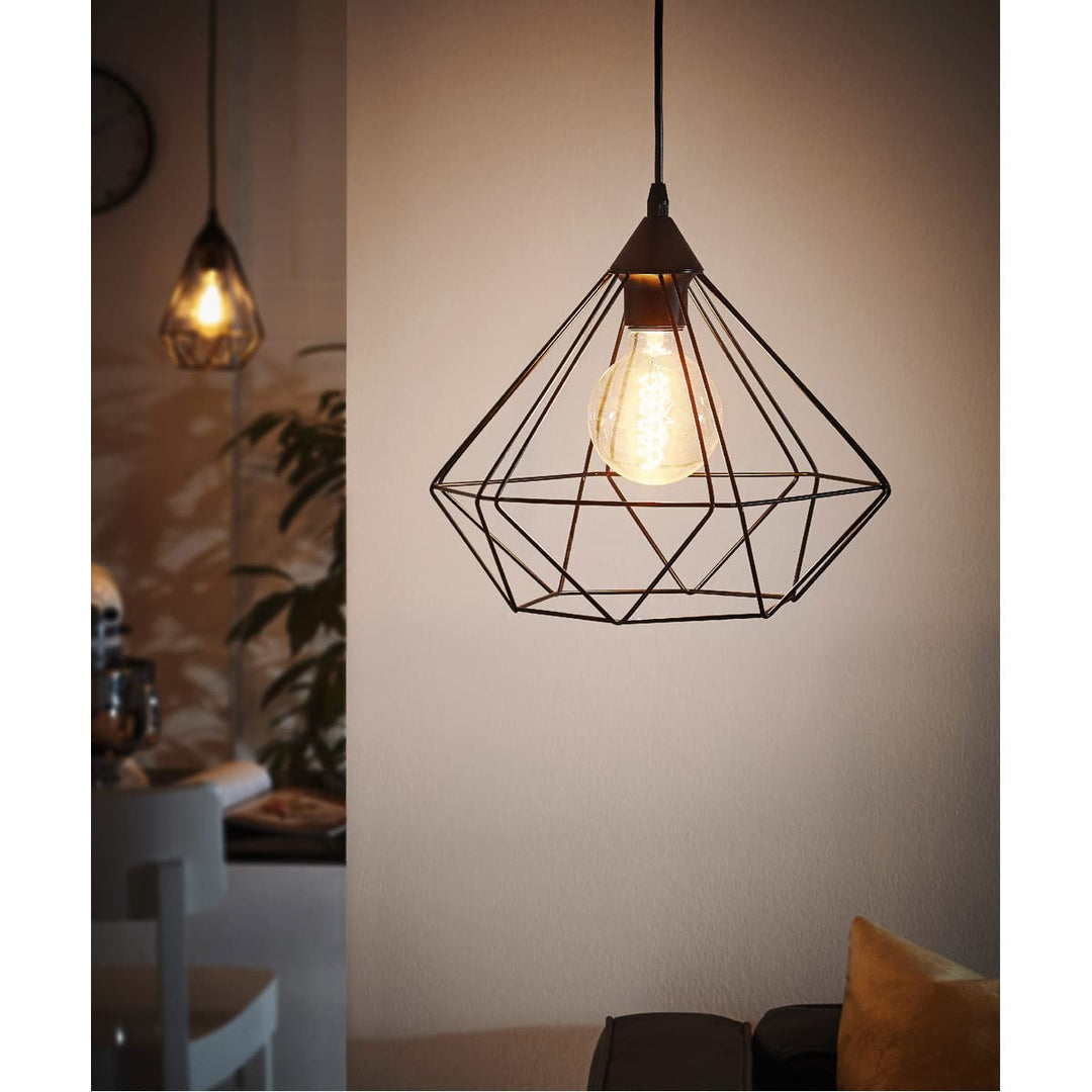 EGLO 94188A Tarbes 1 Pendant Hanging Adjustable Lighting Fixture with - Diamond Home USA