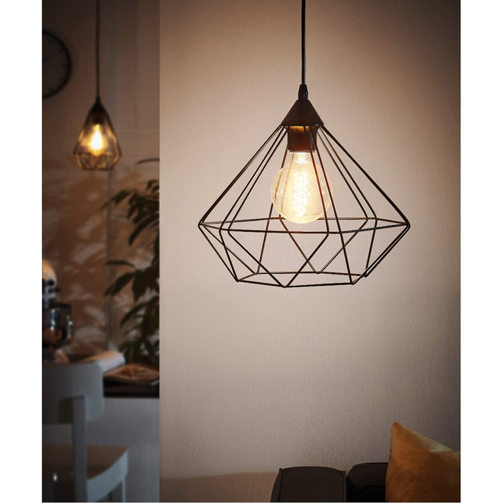 EGLO 94188A Tarbes 1 Pendant Hanging Adjustable Lighting Fixture with - Diamond Home USA