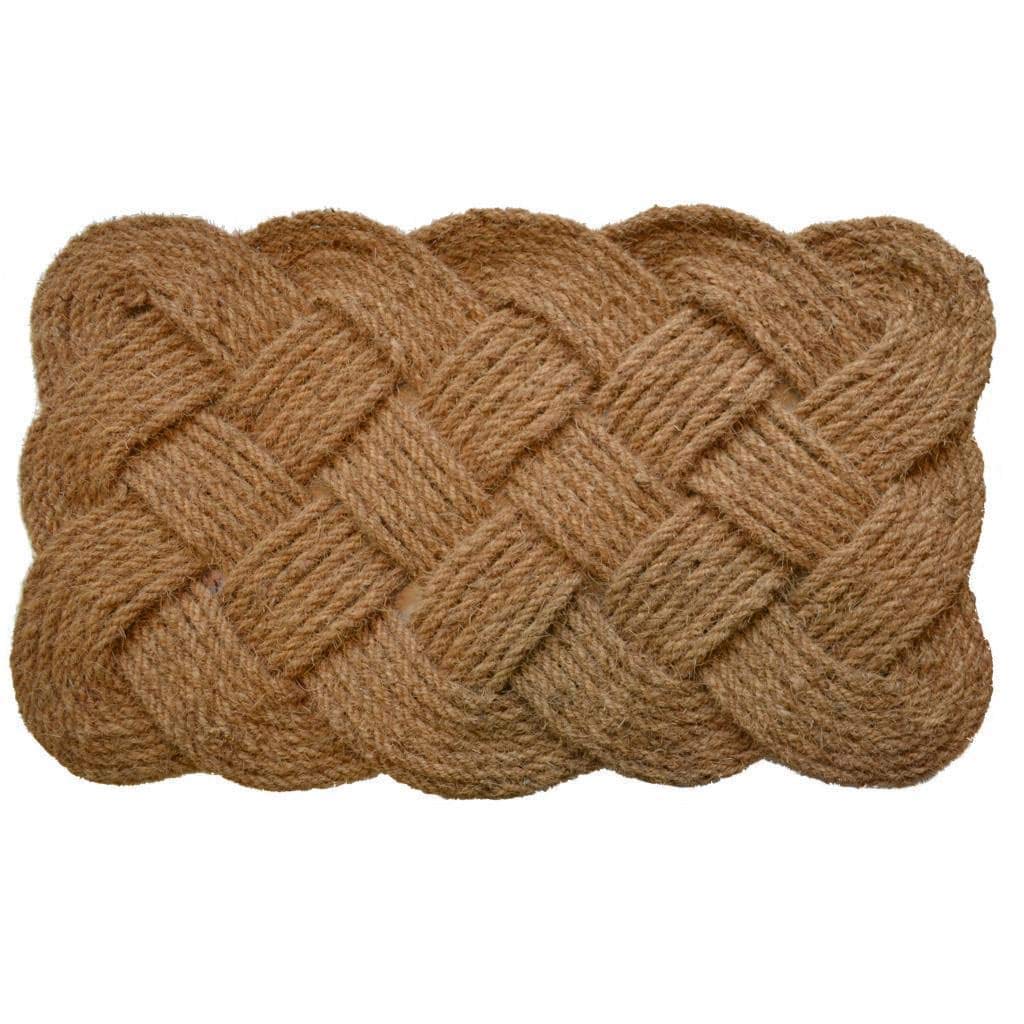 Knot Design ope Door Mat Braided Floor Mat Non Slip ug Hand Woven Front Door