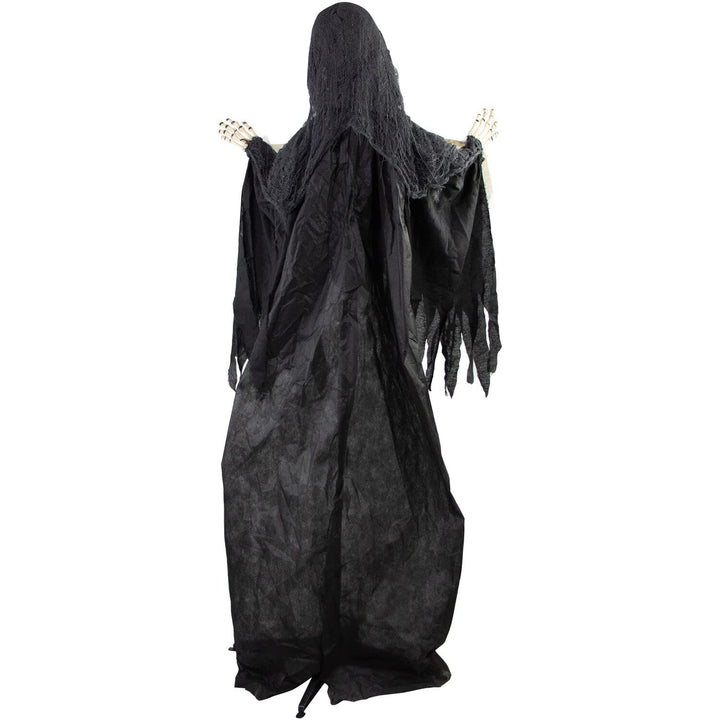 Haunted Hill Farm 67-in. Azrail The Animated Welcome Reaper Indoor or Covered - Diamond Home USA