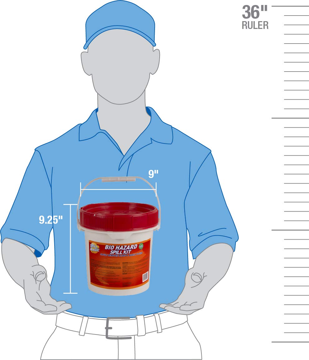 Spill Magic 97501 Bio Hazard Spill Kit Container - Diamond Home USA