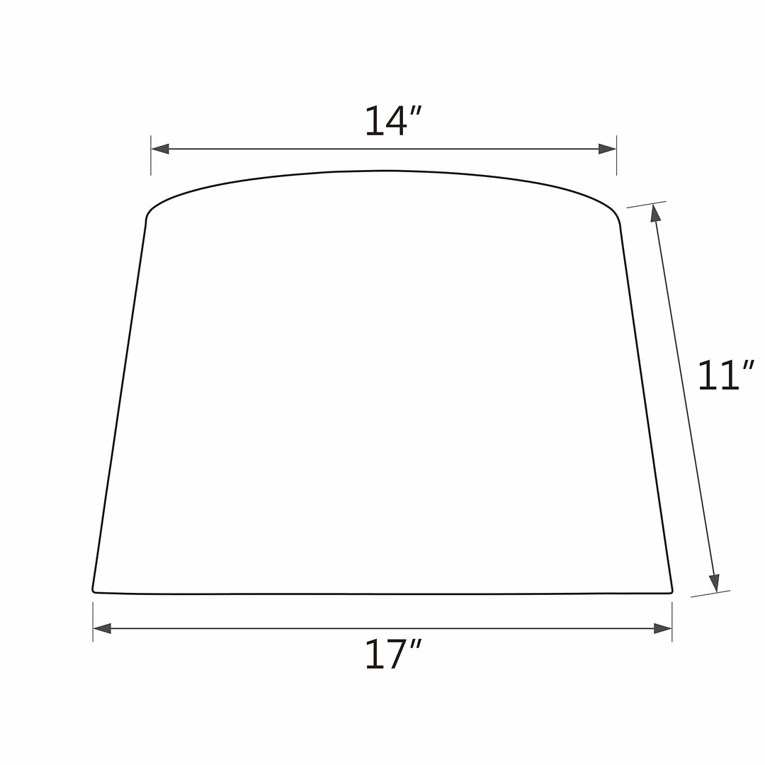 Aspen Creative Hardback Empire Shape Spider Construction Lamp Shade In White - Diamond Home USA