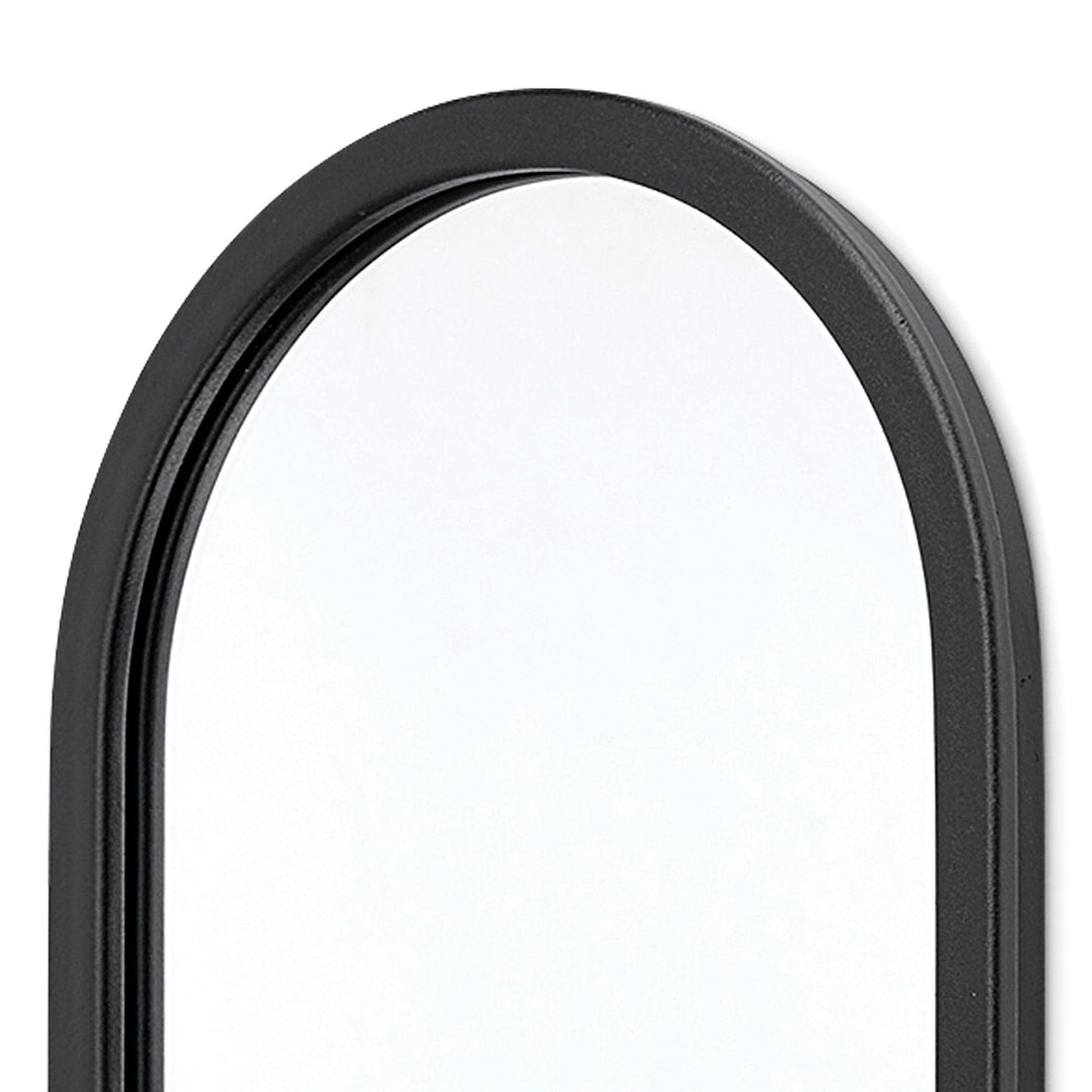 Wall Mounted Mirror W Glass Bottle for Botanicals Or Floral Black Farmhouse