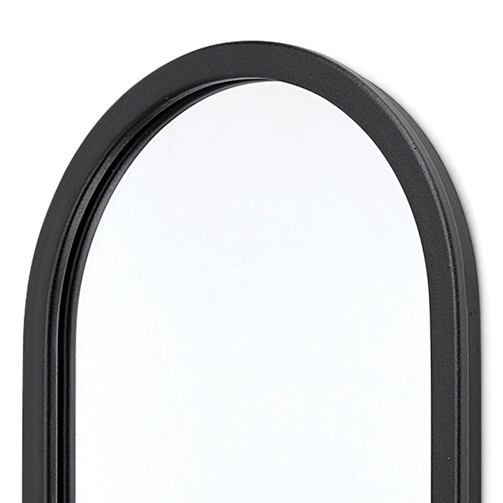 Wall Mounted Mirror W Glass Bottle for Botanicals Or Floral Black Farmhouse