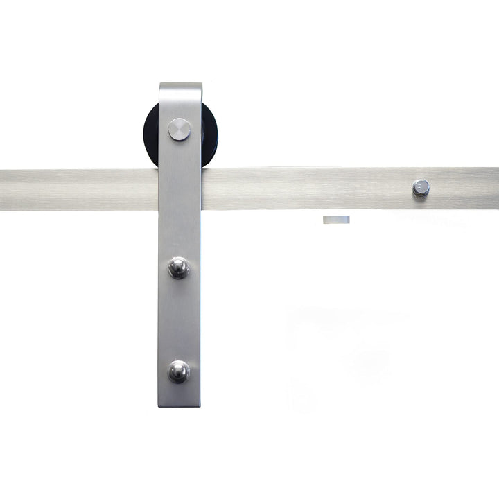 SURE-LOC BARN-KIT72 15 Barn Door Track System 72" Satin Nickel Barn Door Track System - 72" - Satin Nickel