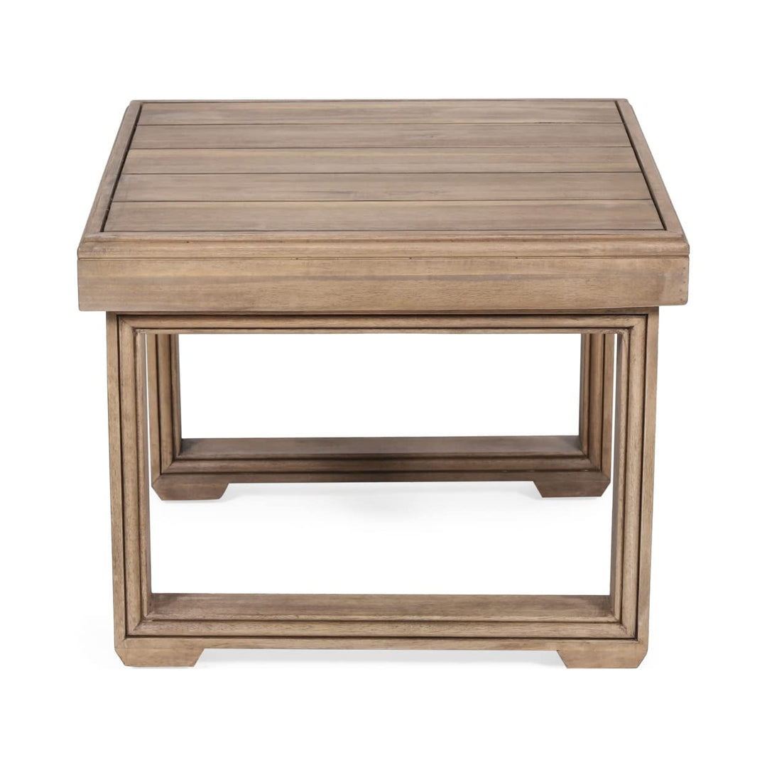 Christopher Knight Home Nicholas Outdoor Acacia Wood Side Table Brown - Diamond Home USA
