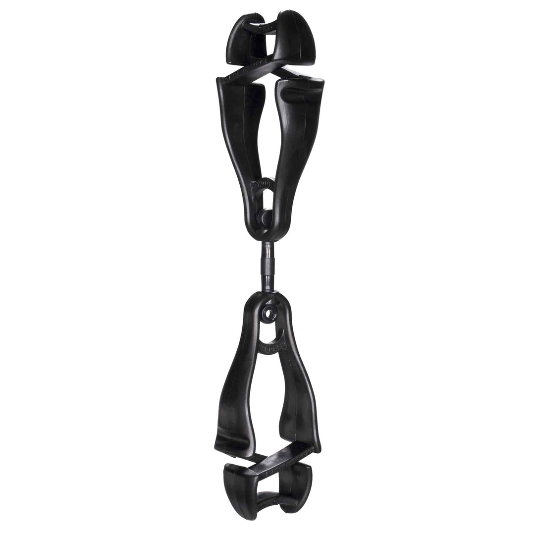 Ergodyne Squids 3420 Swiveling Glove Clip Holder with Dual Clips 100-Pack Black
