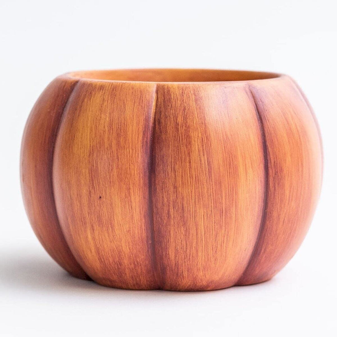 Orange Pumpkin Shaped Planter St1