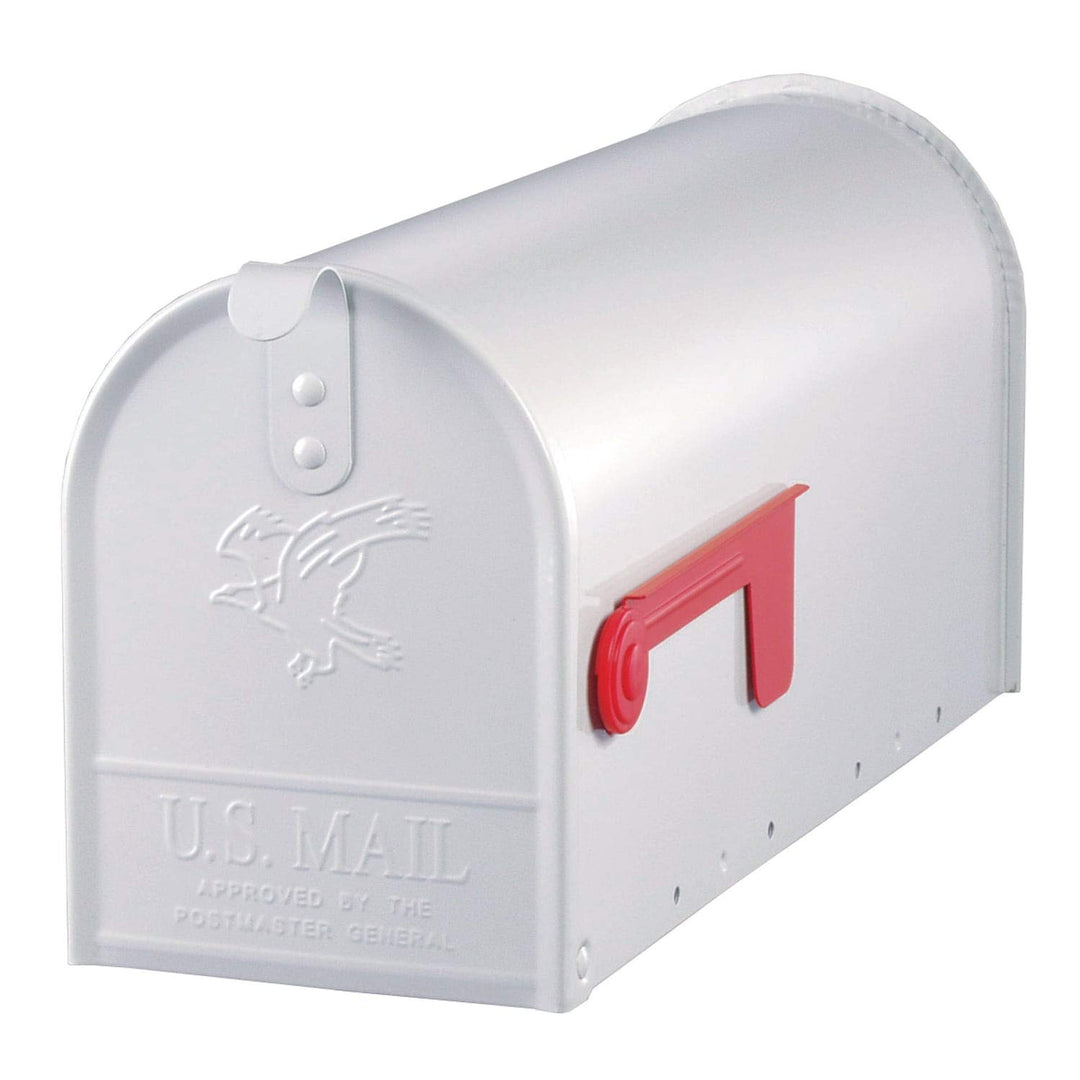 White Premium Steel Mailbox Metal