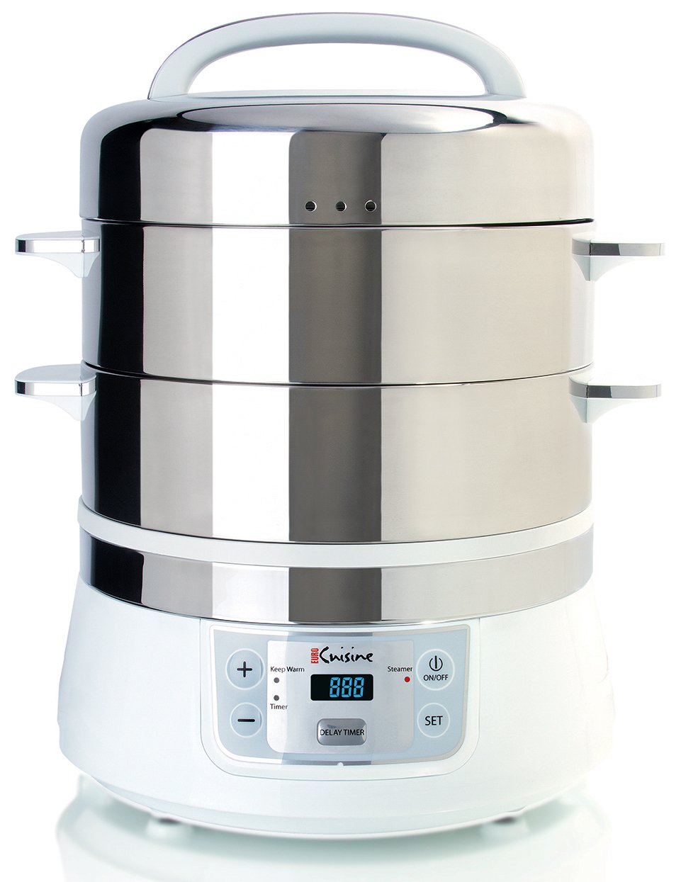 Euro Cuisine FS2500 Electric Food Steamer Versatile Vegetable Steamer & Steam