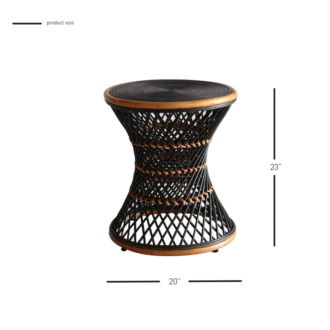 Kirby Rattan Round Stool