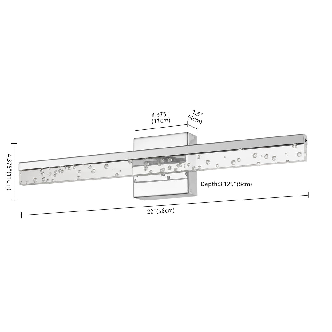 JONATHAN Y JYL7128C Mario 22" 1-Light Modern Contemporary 360-Degree Rotatable - Diamond Home USA