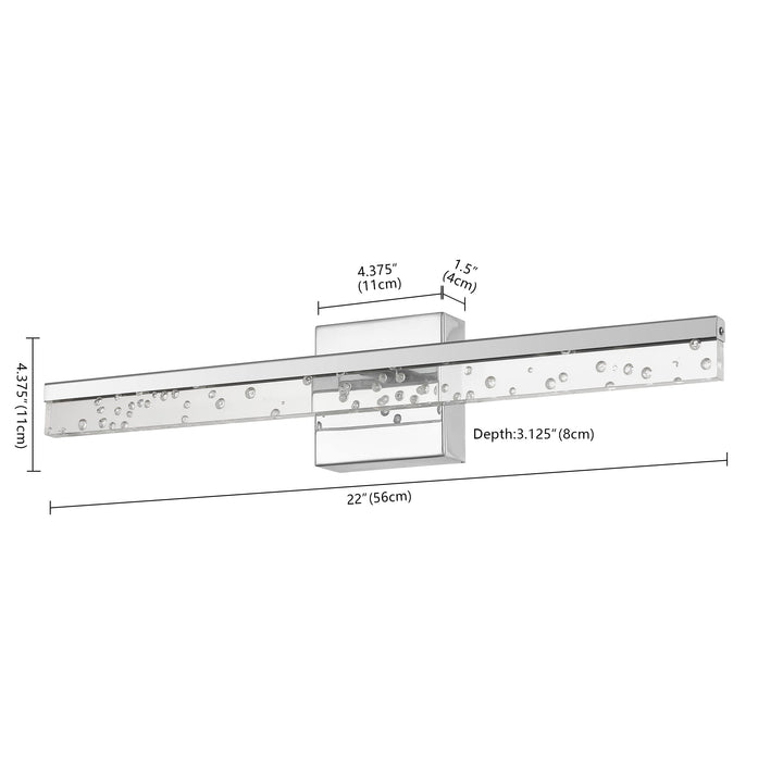 JONATHAN Y JYL7128C Mario 22" 1-Light Modern Contemporary 360-Degree Rotatable - Diamond Home USA