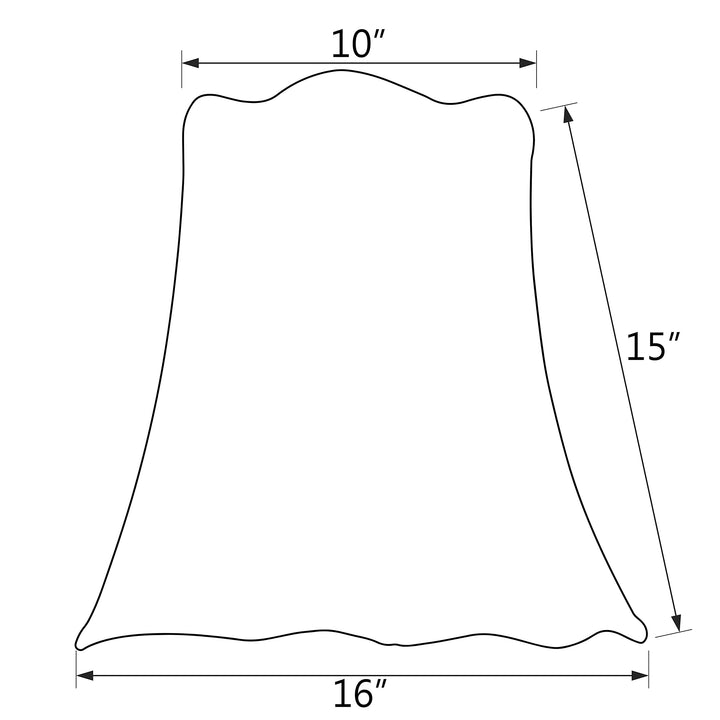 Aspen Creative 34007 Transitional Scallop Bell ape Spider Construction Lamp - Diamond Home USA
