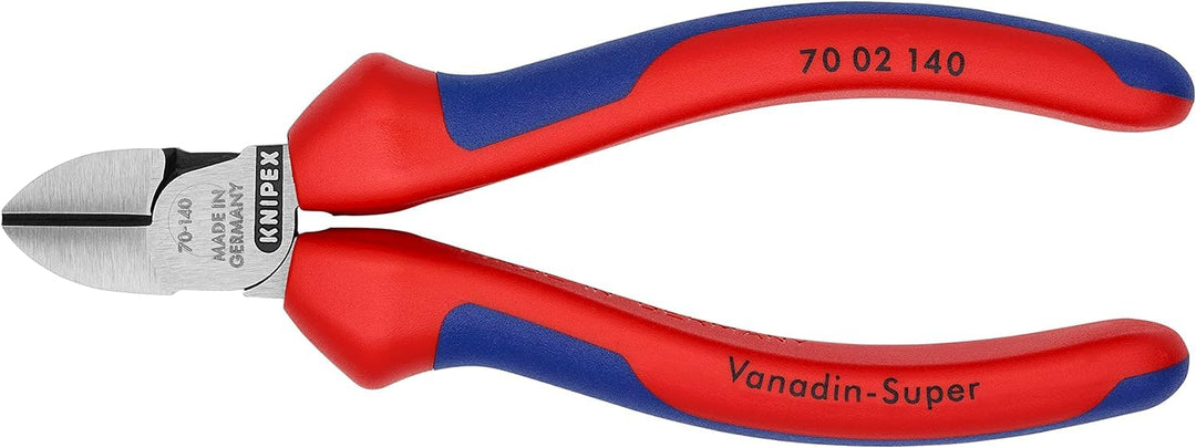 Knipex 70 02 140 SB Diagonal Cutter 5 51" with soft handle in blister packaging - Diamond Home USA