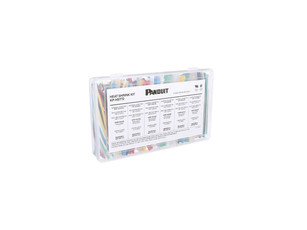 Panduit KP-HSTT2 Heat Shrink Kit Box - Plastic Case Various Sizes Various Colors - Diamond Home USA