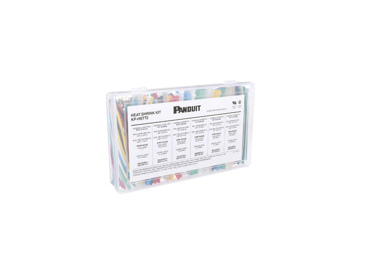 Panduit KP-HSTT2 Heat Shrink Kit Box - Plastic Case Various Sizes Various Colors - Diamond Home USA