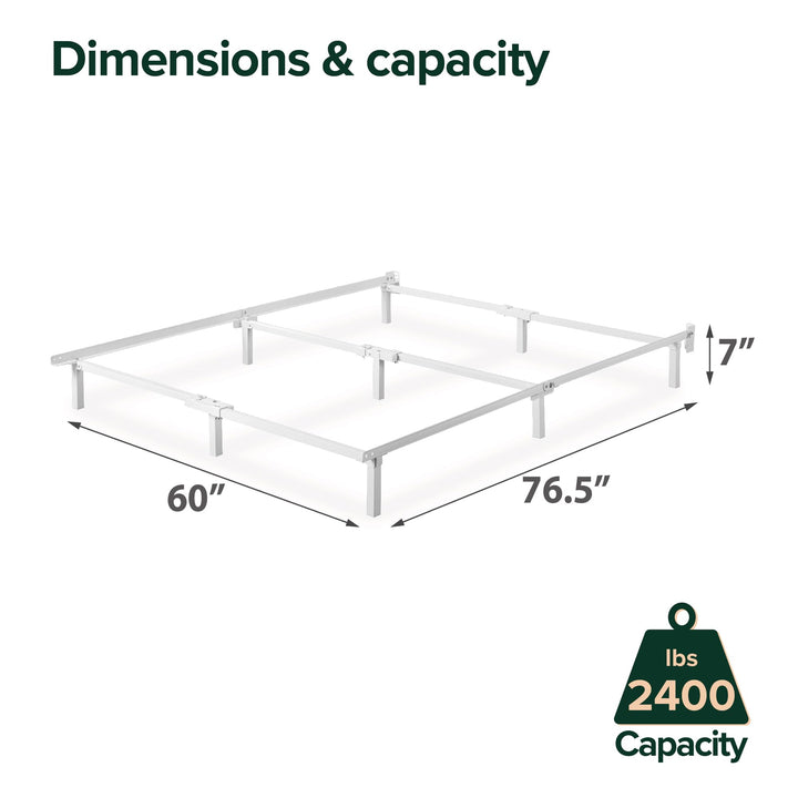 ZINUS Compack Metal Bed Frame 7 Inch Support Bed Frame for Box Spring